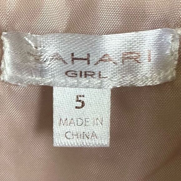 Tahari Girl Floral Pink Mauve Gold Detail Buckle Snow Pants - Picture 11 of 12